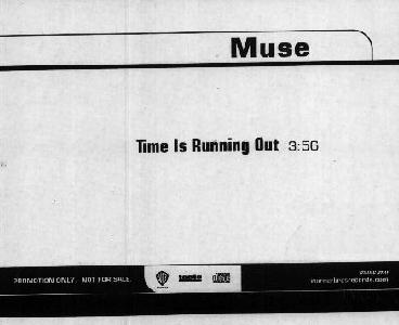 US Time Is Running Out promo CDR (back)